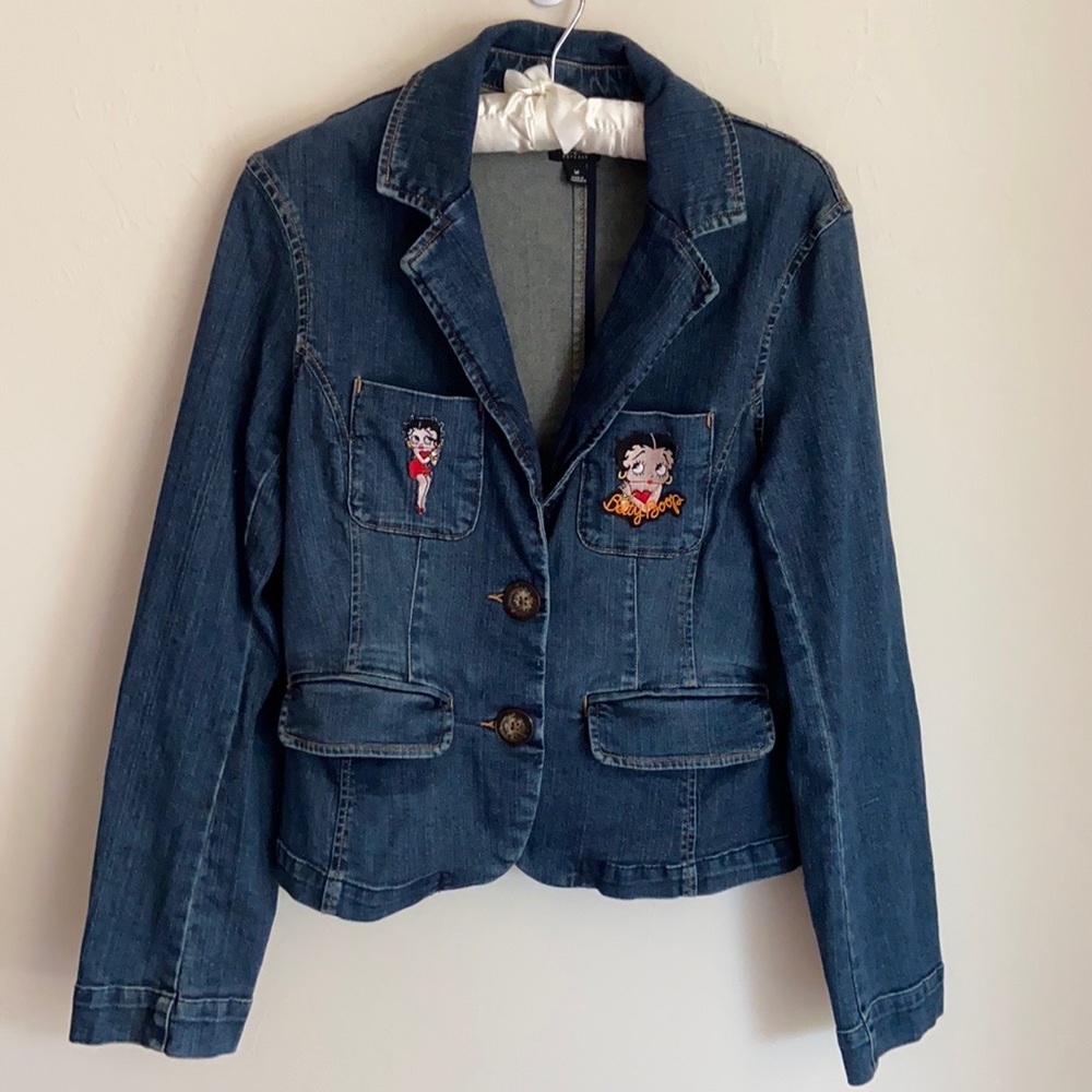 Betty Boop Patches Mossimo Jean Jacket